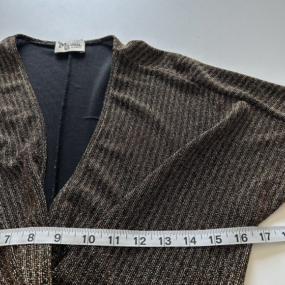 Show Me Your Mumu Size XS Get Twisted Mini Dress Gold Hourglass Short Sleeves - Picture 8 of 12